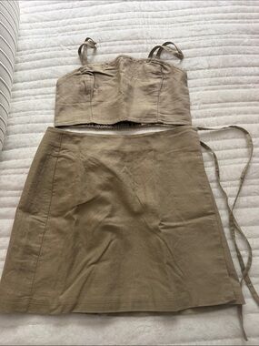 GAP Tan A-Line Skirt